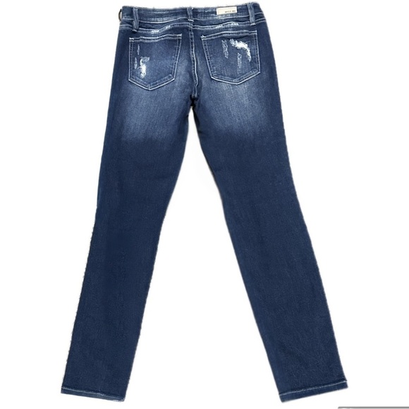 👖💎 MISS‎ ME Dark Wash Skinny Jeans | Women’s 26 | Distressed Bling Ankle Denim - Picture 3 of 7